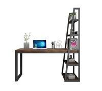 GFHTRELY Escritorio para computadora, escritorio de oficina en casa, mesa de computadora esquinera multifunción con almacenamiento lateral, estantería de trabajo, estudio, mesa de juegos (1,2 metros)