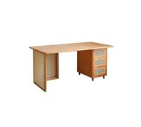 GFHTRELY Escritorio para Computadora Escritorio de ratán Madera Escritorio Dormitorio for Escritura Mesa para Juegos(160x80x75cm)