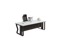 GFHTRELY Escritorio para Computadora Escritorio Ejecutivo Moderno for Ordenador de Oficina, Muebles Estudio for el hogar, Jefe y Presidente Mesa para Juegos(A)