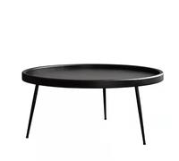 GFHTRELY Escritorio para Computadora Mesa de Centro Redonda Madera Maciza, apartamento pequeño y Moderno, Mesa for Sala Estar, Muebles Cama Desayuno, Auxiliar pequeña Mesa para Juegos(80cm*38cm)