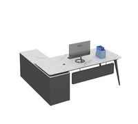 GFHTRELY Escritorio para computadora, mesa de escritorio para jefe, mesa moderna para gerente, presidente, estudio en casa, mesa de juegos (derecha, 160 x 80 x 75 cm)