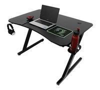GFHTRELY Escritorio para Computadora Mesa de Juegos inclinable en Forma Z con portavasos y Soporte for Auriculares Mesa Ordenador Sencilla Estudio Escritorio Oficina Mesa para Juegos(110x74x74cm)