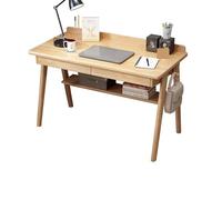 GFHTRELY Escritorio para Computadora Mesa de Ordenador Multifuncional for el hogar con estantería y cajones, Mesa Estudio for Estudiantes, Escritorio Oficina Mesa para Juegos(D,100 * 60 * 75cm)