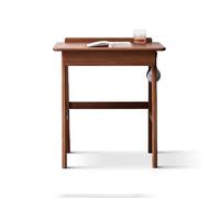 GFHTRELY Escritorio para computadora, moderno, simple, multifuncional, para aprender a escribir, con agujero para cables, barra para colgar, mesa de juegos en casa, oficina (nogal, 0,9 metros)