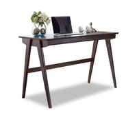 GFHTRELY Escritorio para computadora, moderno y minimalista, mesa de estudio con cajones dobles, soporte para monitor del hogar, estación de trabajo, mesa de juegos (natural, 0.8 metros)
