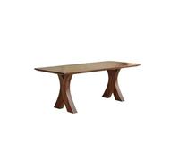 GFHTRELY Escritorio para Computadora Muebles Sencillos de Madera Maciza for Sala Estar, Estilo WABI-sabi, Ideales for el Estudio en casa o la Oficina Mesa para Juegos(200cm)