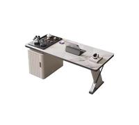 GFHTRELY Escritorio para Computadora Tablero de Roca Ligero Lujo, Mesa té, Escritorio Moderno Simple Multifuncional for el hogar, Kung Fu Mesa para Juegos(140 * 70 * 75cm)