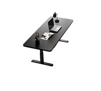 GFHTRELY Escritorio para ordenador moderno elevador eléctrico inteligente con cajones y motores dobles para el escritorio del ordenador de casa, de la oficina, mesa de juegos (A-Black, 120 cm)