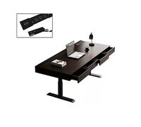 GFHTRELY Escritorio para ordenador moderno elevador eléctrico inteligente con cajones y motores dobles para el escritorio del ordenador de casa, de la oficina, mesa de juegos (B-Brown, 120 cm)