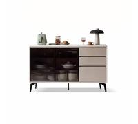 GFHTRELY Gabinete de bufé de madera maciza, aparador de pizarra, puerta de cristal, armario de cocina, armario de almacenamiento, armario de té, aparador de lujo