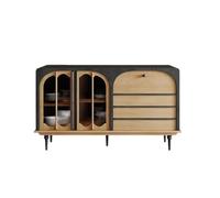 GFHTRELY Gabinete de buffet chino de madera maciza, armario de bar, mueble de restaurante, aparador de cocina, cafetería, bar