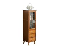 GFHTRELY Gabinete de buffet simple para el hogar, comedor, cocina, sala de estar, armario de almacenamiento retro, aparador de taquilla (M: 32 cm x 29 cm x 110 cm)