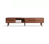 GFHTRELY Gabinete de TV Retro con Puerta corredera for el hogar, casillero for Sala Estar, Consola Centro Multimedia Entretenimiento Moderno, gabinete Consola Multimedia(L-200cm)
