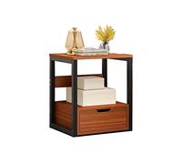 GFHTRELY Mesa central pequeña mesa baja mesa auxiliar multifuncional con cajón dormitorio de noche Locker económico mesa de dormitorio(A)