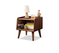 GFHTRELY Mesa de noche cuadrada multifuncional, estante para dormitorio, taquilla, sala de estar, mesa de centro, mesita de noche, mesa de noche semiabierta, mesa pequeña (B)