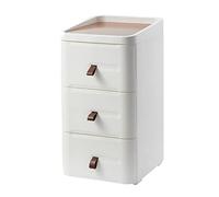 GFHTRELY Mesita de noche blanca con múltiples cajones para sala de estar, mesa auxiliar de sofá, muebles interiores, bandeja oculta integrada, mesa pequeña (B)
