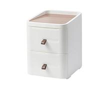 GFHTRELY Mesita de noche blanca con múltiples cajones para sala de estar, mesa auxiliar, muebles interiores, bandeja oculta integrada, mesa pequeña (A)