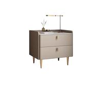GFHTRELY Mesita de noche de madera maciza, moderna, minimalista, para dormitorio, de piel, mesita de noche pequeña