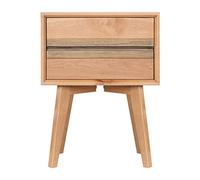 GFHTRELY Mesita de noche moderna y simple de madera maciza para dormitorio, mesita de noche con cajón, mesita de noche, mesa auxiliar (A)