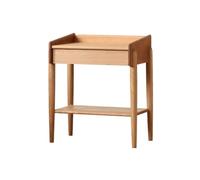 GFHTRELY Mueble de escritorio nórdico simple de madera maciza para el hogar, mesita de noche, dormitorio, armario de almacenamiento, mesa pequeña