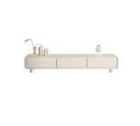 GFHTRELY Mueble de TV Blanco Redondeado, Mueble Sencillo for Sala Estar, hogar, apartamento pequeño, Muebles Modernos Consola Multimedia(200x30x34cm)