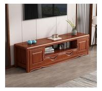 GFHTRELY Mueble de TV Chino Madera Maciza 1,8 Metros, Mueble Piso for el hogar, Sala Estar Simple, Centro Entretenimiento, gabinete Almacenamiento Consola Multimedia(C)