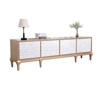 GFHTRELY Mueble de TV con patrón Concha Creativo for Sala Estar, Armario Audiovisual, aparador, Suelo Decorativo Consola Multimedia(180cm)