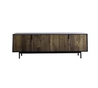 GFHTRELY Mueble de TV for el hogar, aparador Metal, Sala Estar, Centro Entretenimiento, casillero Estilo Industrial nórdico con 4 Puertas Consola Multimedia(L-200cm)