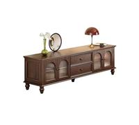 GFHTRELY Mueble de TV Madera Maciza Retro, Mesa Centro, Mueble Suelo Moderno for Sala Estar y hogar Consola Multimedia(1.8m)