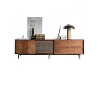 GFHTRELY Mueble de TV Malla Cobre Retro nórdico, casillero Centro Entretenimiento for Sala Estar, aparador Simple for el hogar Consola Multimedia