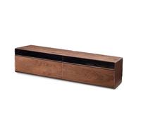 GFHTRELY Mueble de TV Moderno y Ligero Nogal Negro, Mueble Estilo nórdico for Sala Estar, con cajones for, Madera Totalmente Maciza Simple Consola Multimedia