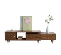 GFHTRELY Mueble de TV nórdico Madera Maciza, Moderno y Minimalista, for Sala Estar, hogar, pequeño apartamento, Mueble retráctil Multifuncional Consola Multimedia