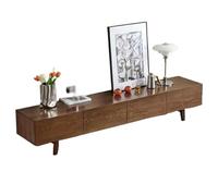 GFHTRELY Mueble de TV nórdico Moderno y Sencillo Madera Maciza, pequeño apartamento, Roble Blanco, Cerezo, Sala Estar, Mueble Minimalista Consola Multimedia(B,210X40X40CM)