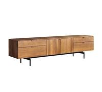 GFHTRELY Mueble de TV nórdico, Mueble Minimalista Retro, Centro Entretenimiento for Sala Estar con 4 cajones y 2 Puertas Armario Consola Multimedia