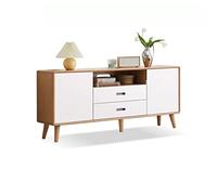 GFHTRELY Mueble de TV para el hogar, dormitorio, consola multimedia moderna con 4 cajones de almacenamiento, consola multimedia simple para sala de estar (L-160 cm)