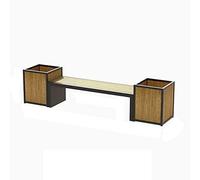 GFHTRELY Muebles de entrada al aire libre, caja de flores, banco de silla combinada, distrito de negocios, parque peatonal, cuadrado con asiento, banco de flores para exteriores