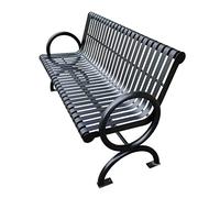 GFHTRELY Muebles de Entrada Banco de Ocio Simple for Exteriores, Muebles de Exterior, Banco de Metal, Patio nórdico, balcón, Banco Doble for Exteriores con Respaldo Sillas de Exterior(1.5m)