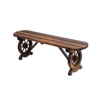 GFHTRELY Muebles de entrada, banco simple para exteriores, banco retro, silla de parque de madera maciza, silla moderna de ocio al aire libre adecuada para jardines, patios y sillas de exterior