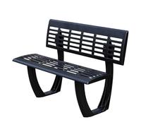 GFHTRELY Muebles de Entrada Silla de Parque de Aluminio Fundido Especial, Banco for Exteriores, Calle peatonal, Silla de Descanso con Respaldo Cuadrado for jardín Sillas de Exterior