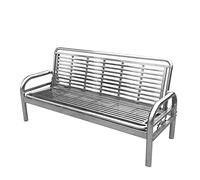 GFHTRELY Muebles de Entrada Sofá Cama Multifuncional de Acero Inoxidable, Cama Plegable for el hogar, sofá Cama de Doble Uso, Asiento de sofá de Ocio de Hierro Forjado Sillas de Exterior