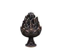 GFHTRELY Quemador de incienso pequeño Boshan de aleación, incensario de metal, imitación de sándalo antiguo, decoración del hogar (B)