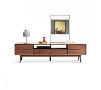 GFHTRELY Soporte de TV con 4 cajones y estantes Abiertos Consola Centro Multimedia Entretenimiento Moderno Gabinete Almacenamiento Vintage for el hogar Consola Multimedia(200 * 40 * 45CM)