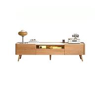 GFHTRELY Soporte de TV de 70.8/78.7 pulgadas con luz LED y 3 cajones de almacenamiento, consola central de entretenimiento para sala de estar, consola multimedia (M-180 cm)