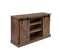 GFHTRELY Soporte de TV Moderno Centro Entretenimiento Multimedia Mesa Consola con Puerta corrediza Granero for Sala Estar Dormitorio Oficina Consola Multimedia(C)