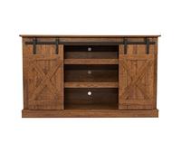 GFHTRELY Soporte de TV Moderno Centro Entretenimiento Multimedia Mesa Consola con Puerta corrediza Granero for Sala Estar Dormitorio Oficina Consola Multimedia(B)