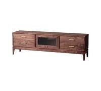 GFHTRELY Soporte for TV de 70,8 Pulgadas con manijas latón Centro Entretenimiento for Sala Estar cajones Ocultos y 4 Almacenamiento Consola Multimedia