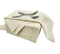 GFI Linen Club - Servilletas de tela 100% algodón ultra suaves, calidad hotel duradera, prelavadas. Juego (20x20 pulgadas)