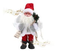 Gfilay Figura de Papa Noel Animado Cantando Música Navideña, Decoración Eléctrica para el Hogar en Interior