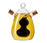 GFJHdfhE Juego de Aceitera Sin Goteo Botella Dosificadora De Aceite Y Vinagre 2 En 1 con Corcho Dispensador Cocina Cristal Transparente Dispensador de Vinagre