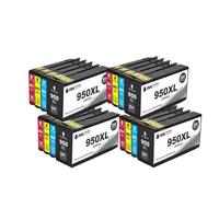 GFJHFDCR 950 951 Cartucho de Tinta Compatible con 950xl 951xl para impresoras Officejet Pro 8100e 8600 8610 8620 8630 8640 8660 8615 8625 Reemplazo de Tinta colorante(950XL 4SET)